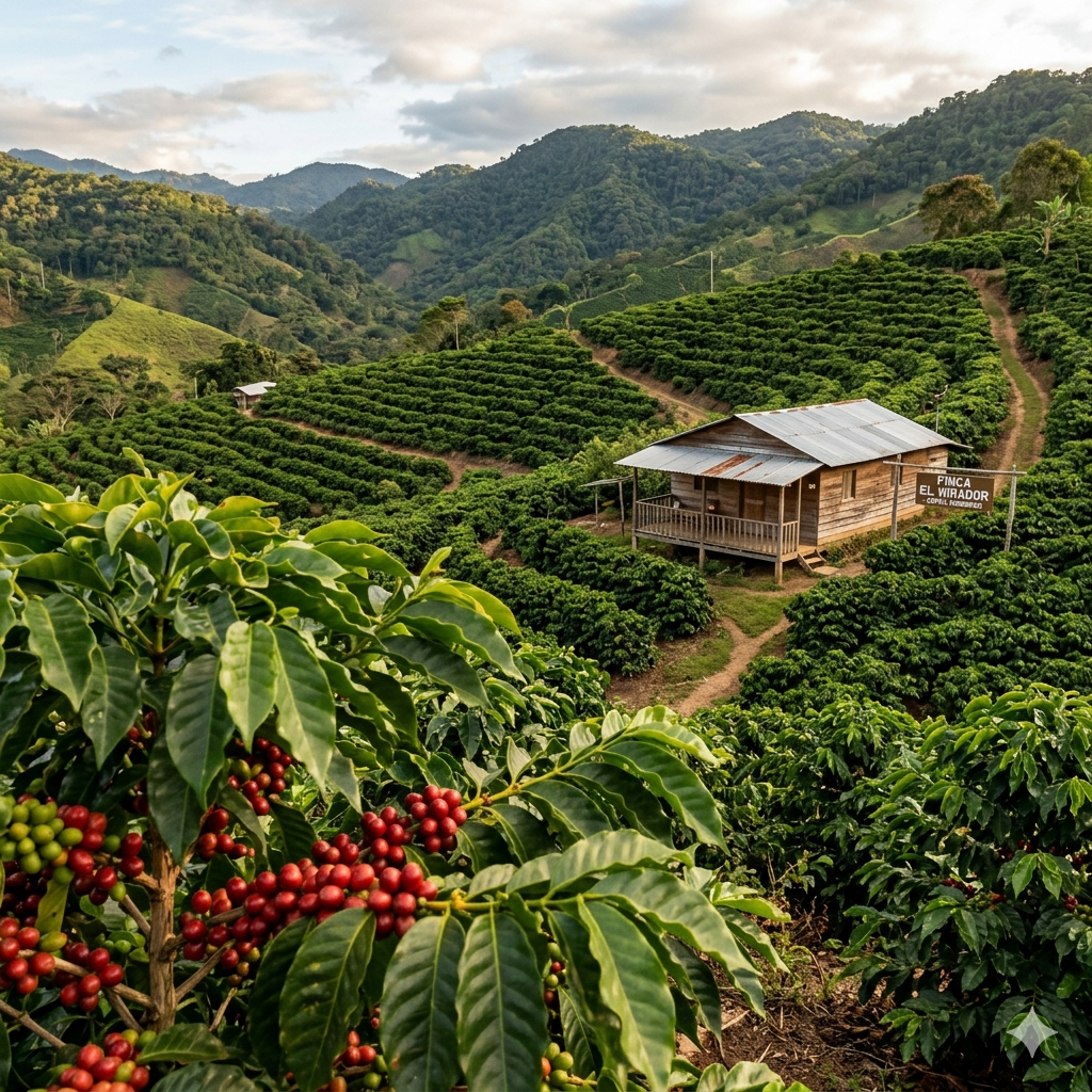 Finca cafetalera en Copán